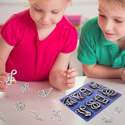 🔥Metal Puzzle Ring,Educational intellectual Toys IQ Toys,Metal Brain teaser Puzzles
