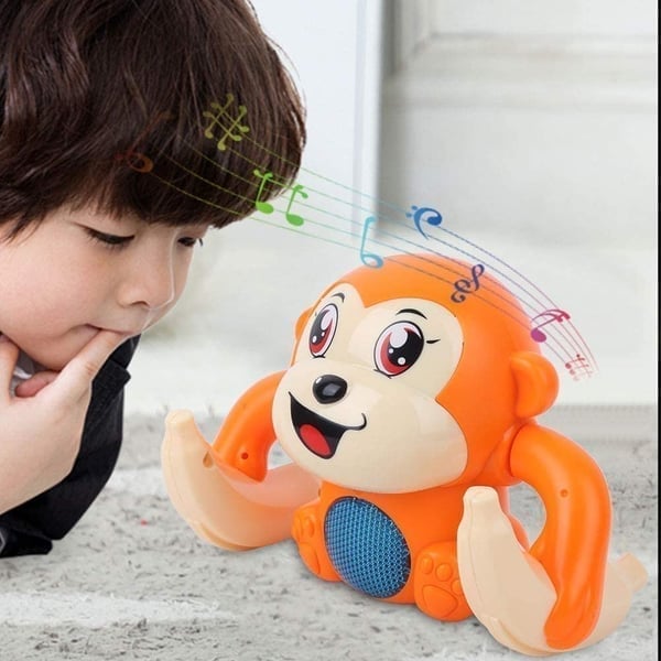 🐒Early infant electric flip and head monkey toys
