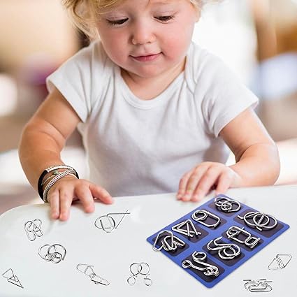 🔥Metal Puzzle Ring,Educational intellectual Toys IQ Toys,Metal Brain teaser Puzzles