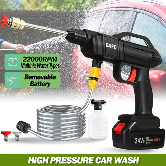 50Bar Cordless High Pressure Car Washer Spray Water Gun Foam Generator Water Gun Spray Cleaner Car Washing Machine for Home
