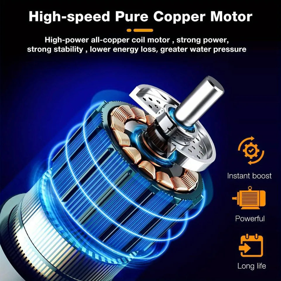 50Bar Cordless High Pressure Car Washer Spray Water Gun Foam Generator Water Gun Spray Cleaner Car Washing Machine for Home