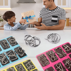🔥Metal Puzzle Ring,Educational intellectual Toys IQ Toys,Metal Brain teaser Puzzles